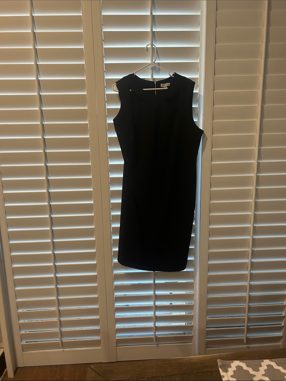 Calvin Klein Black Sleeveless Sheath Dress